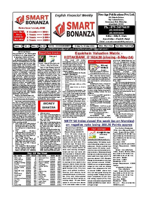 Title details for Smart Bonanza Financial Weekly English  by New Age Publications Pvt. Limited - Available